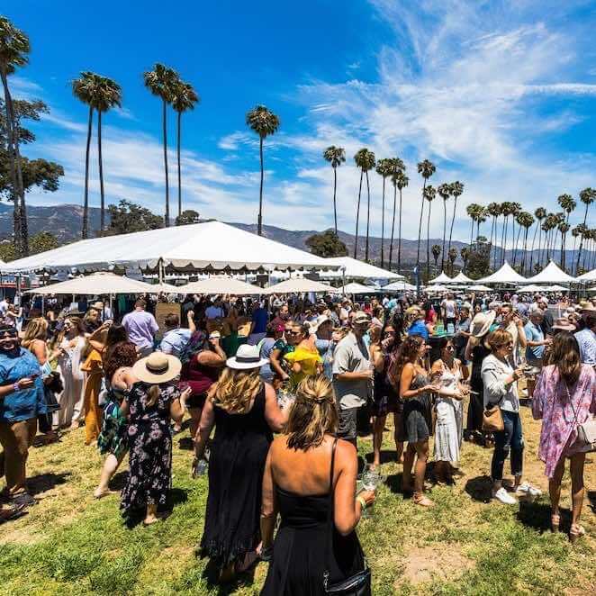 California Wine Festival crowd in Santa Barbara.