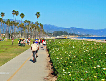 Cycling near Santa Barbara